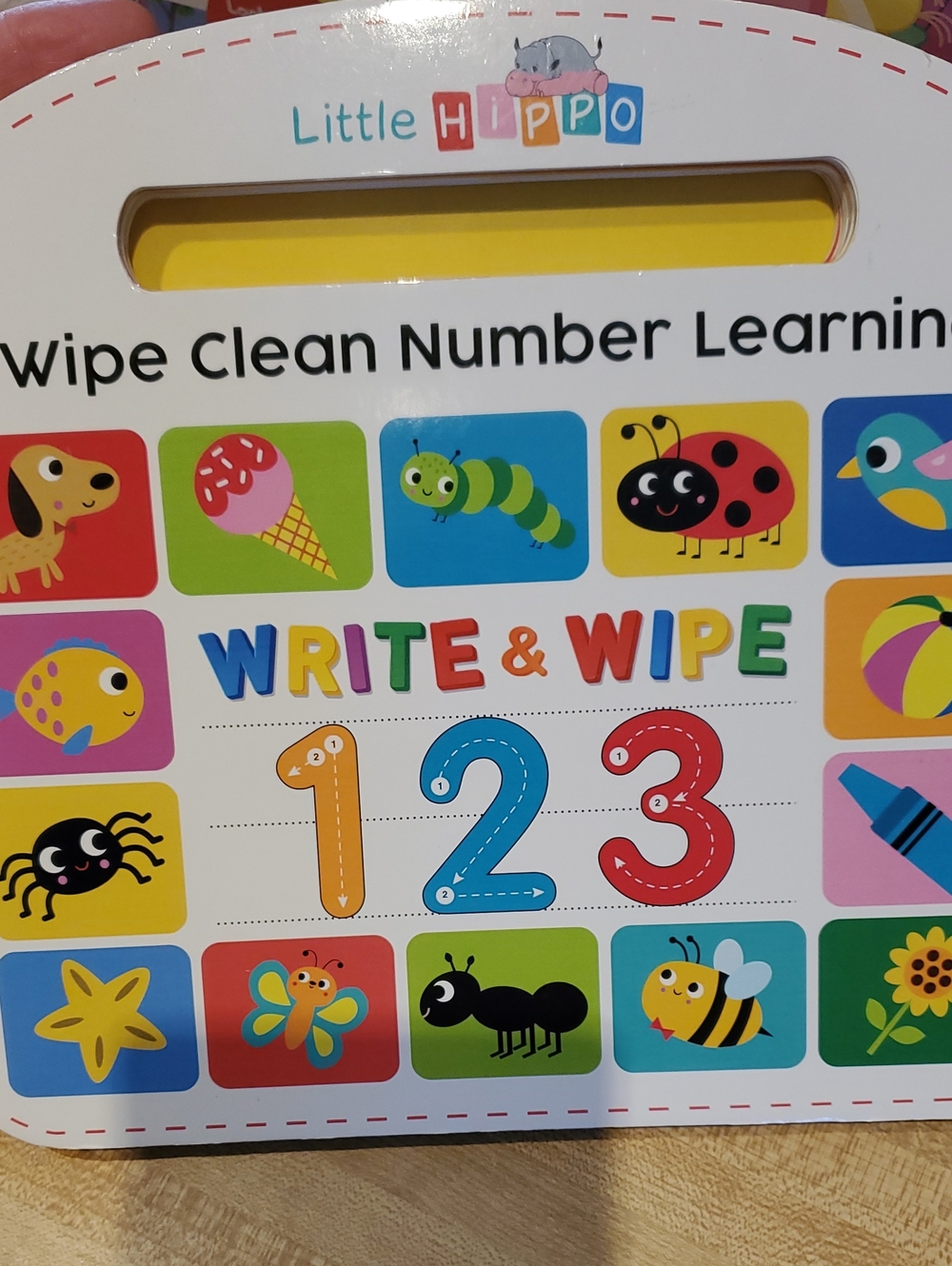 Write & Wipe Number Learning Board - Multi-Color